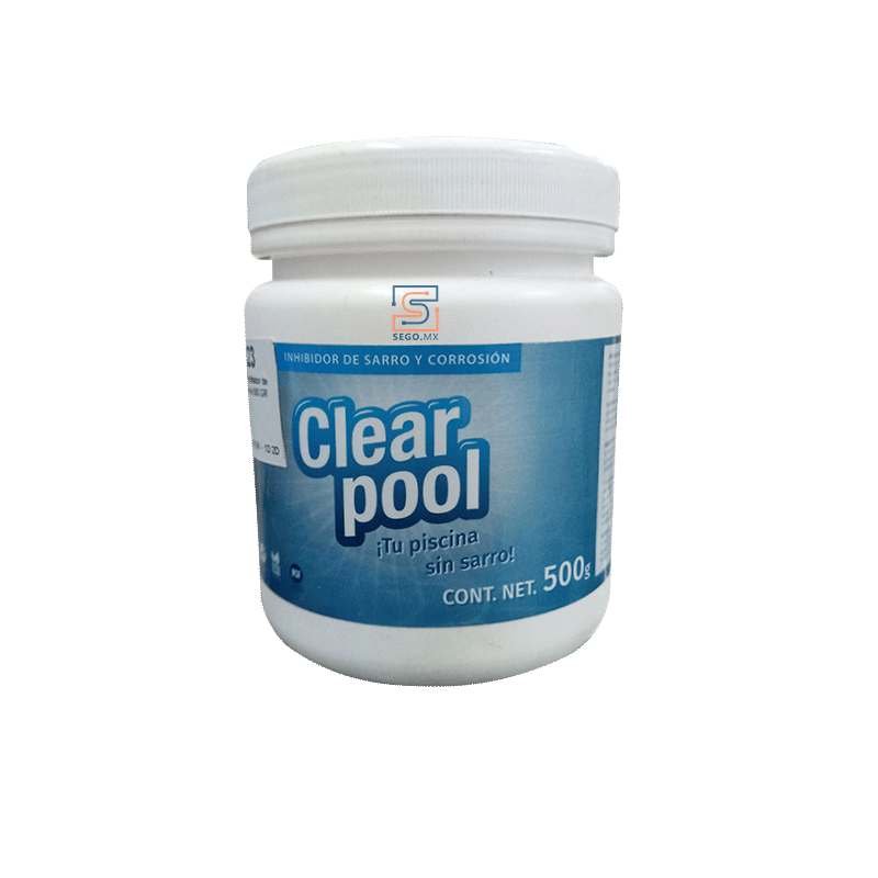 Clear pool inhibidor de sarro y corrosión de 500 GR