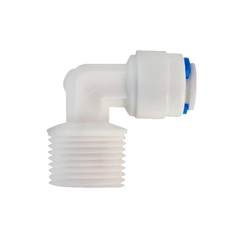 Adaptador codo tipo "L" Purikor para osmosis inversa 400 G (RM1/4",T3/8")