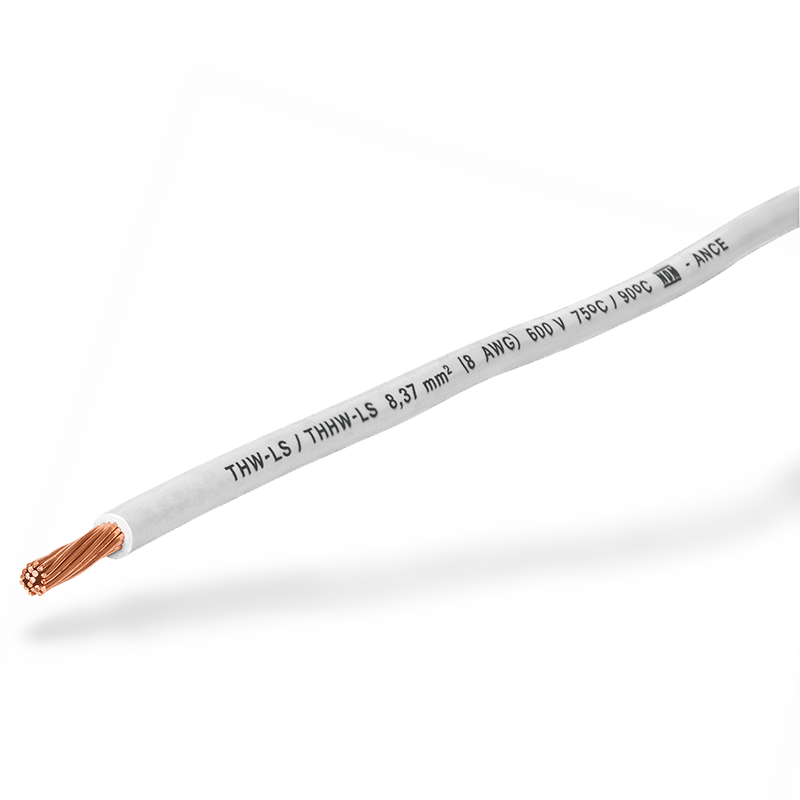 Cable THHW-LS Volteck de 1 hilo a 12 AWG color blanco tensión MAX 600 V