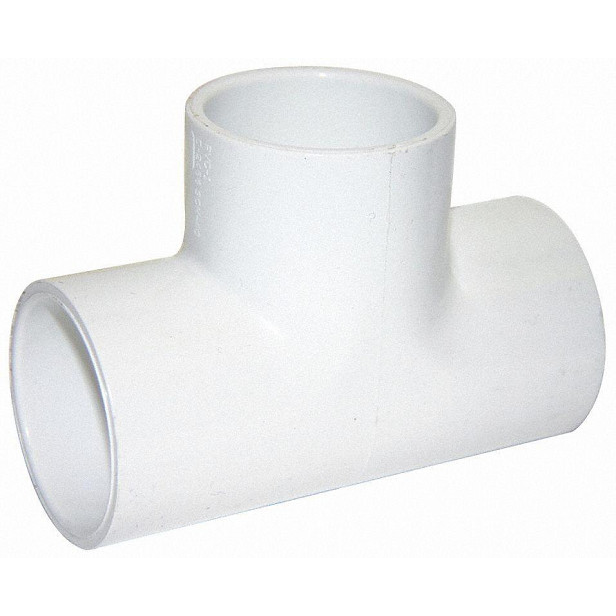 Tee hidráulica de PVC cementable C40 de 1/2" (13 MM)