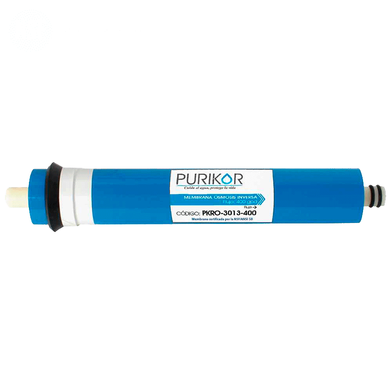 Membrana para sistemas de osmosis inversa Purikor 400 GPD con certificación NSF