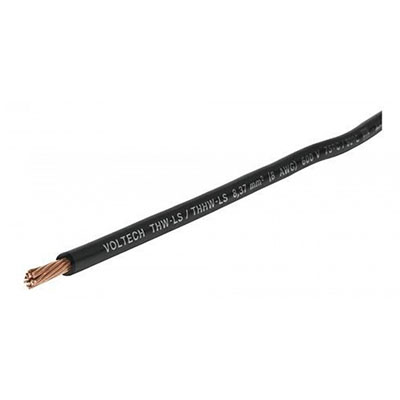 Cable THHW-LS Volteck de 1 hilo a 8 AWG color negro tensión MAX 600 V