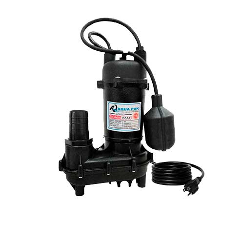 Bomba de achique Aqua Pak de agua sucia de 1/2 H.P. a 127 V