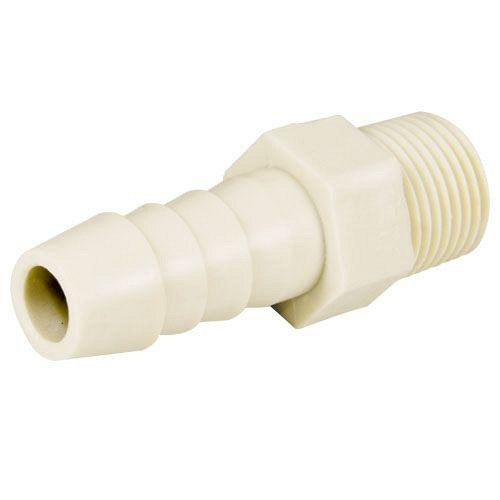 Adaptador macho de inserción Foset de polipropileno de 3/4"