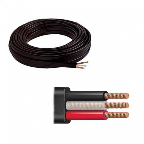 Cable plano sumergible Altamira CAL 10 con 3 hilos para 600 V con cubierta exterior PVC