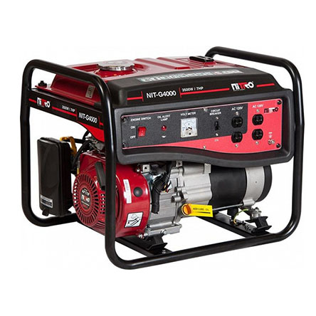 Generador Nitro de 3200/3500 W de 7 H.P a 110/220 V con peso de 45 KG capacidad de 15 L de gasolina y duración de 9 H