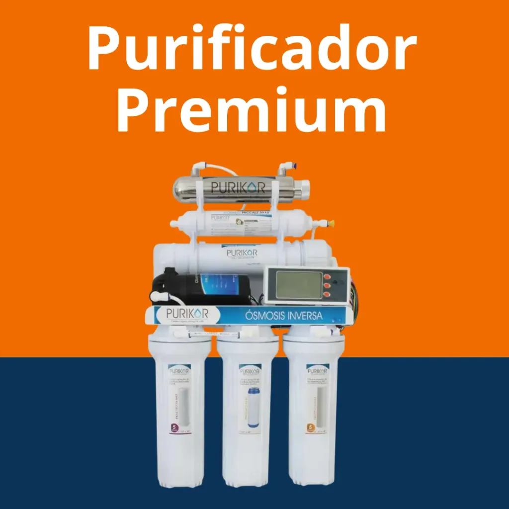 Paquete Purificador premium de osmosis inversa de 6 etapas 100GPD (con UV y pantalla)