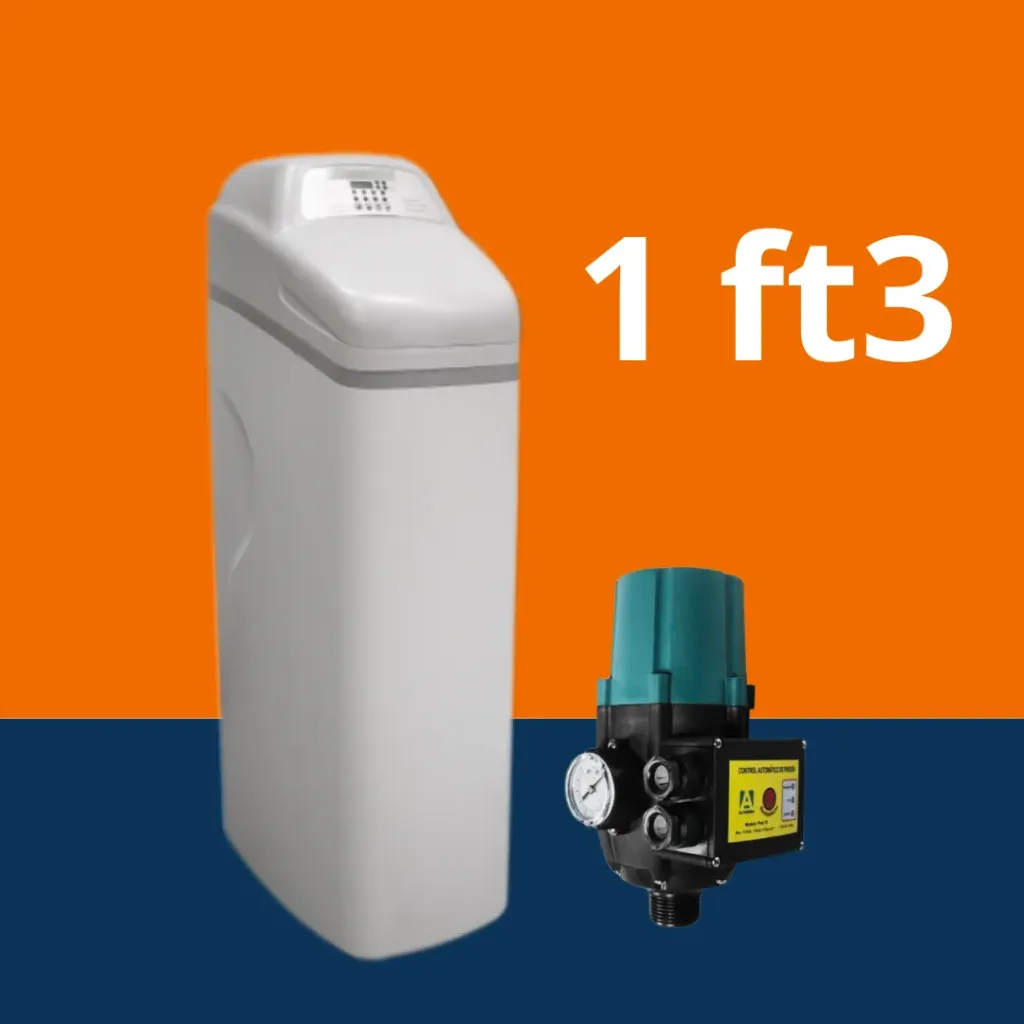 [P3-1F-GAB] Paquete Suavizador de agua 1ft3 con gabinete