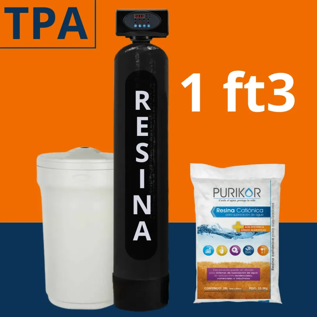 Paquete Suavizador de agua 1ft3 para tinaco
