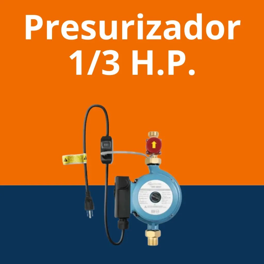 Paquete presurizador 1/3 H.P. Aquapak en linea