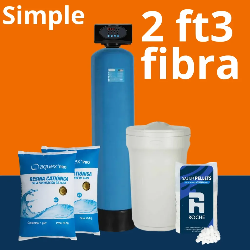 Paquete Suavizador simple 2 ft3 fibra