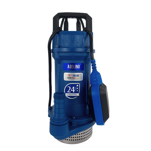 [QDX1.5-17-037TF] Bomba sumergible para cisterna Adelino tipo campana de 0.5 H.P a 127 V con flotador