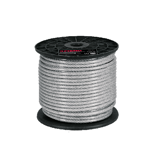 [44220] Cable de acero recubierto de PVC de 1/16', carga de trabajo MAX 170 KG