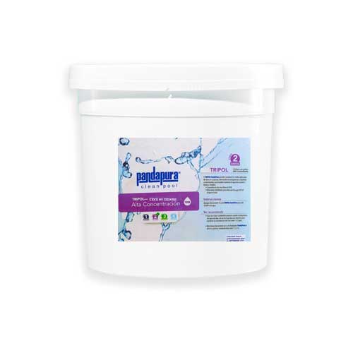 [PP-ACCIONTRI-4K] Tricloro en tableta de 3" en triple acción Pandapura etapa 2 en cubeta de 4 KG