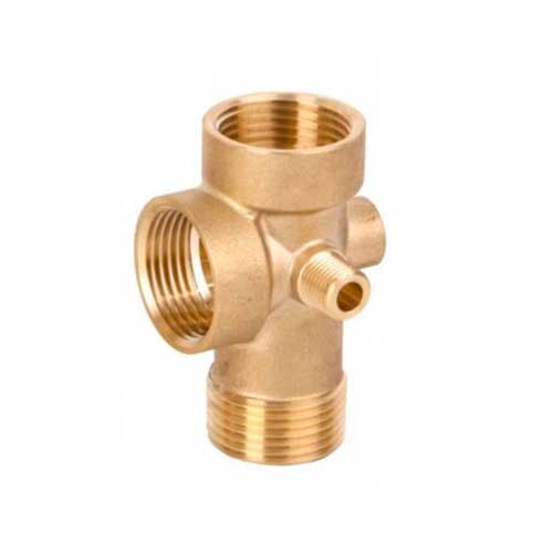 [CONEX5V/110MM] Conexión de 5 vías Aqua Pak en bronce con rosca NPT