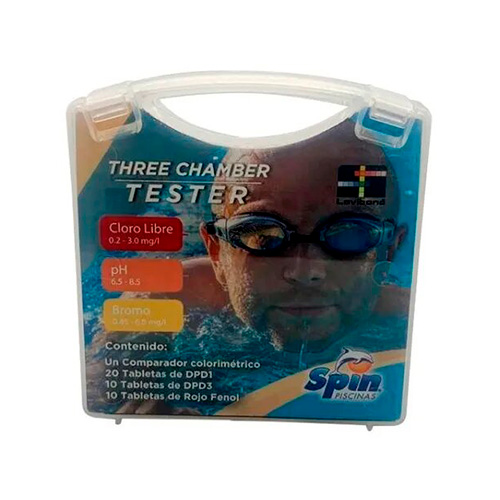 [17LV-910-CLPHRG] Colorímetro de pastillas treechamber Spin para medir cloro y PH en piscina